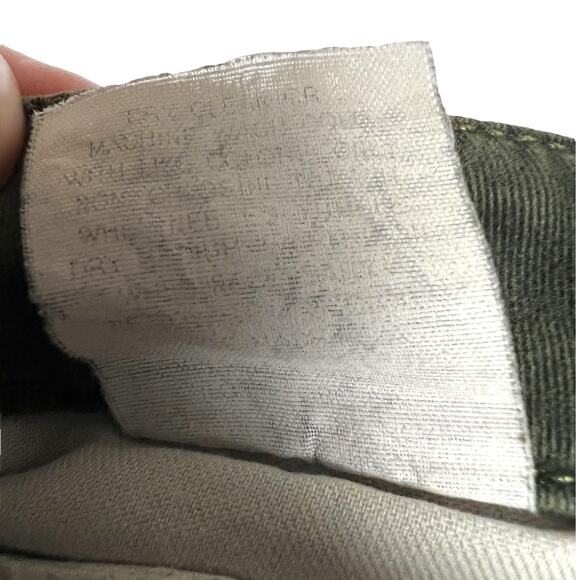 Theory Pants Twill Chinos Low Rise Mini Bootcut Olive Green Zip Fly Women's 4 - Picture 8 of 12